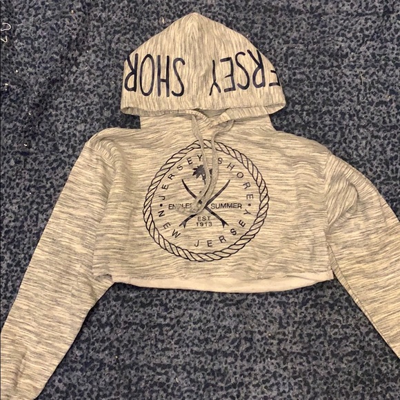 JERSEY SHORE Cropped Sweatshirt - Picture 1 of 2